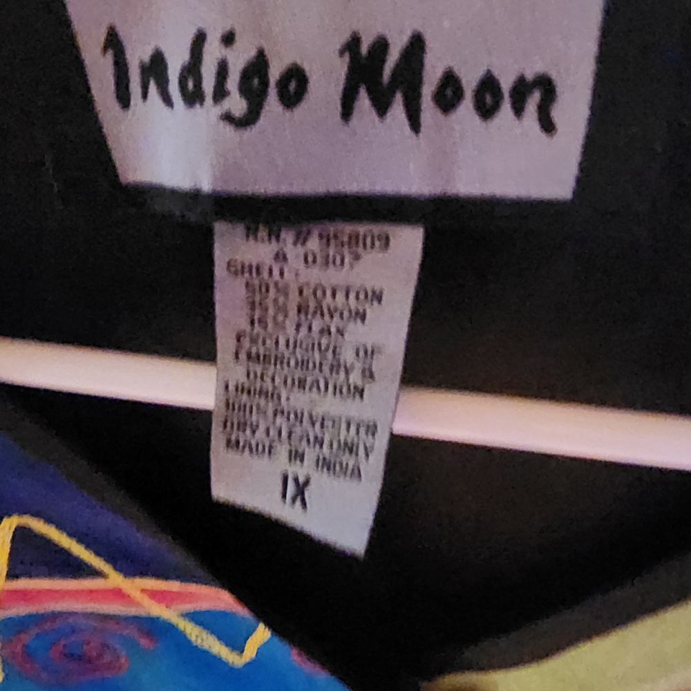 Indigo Multi-Color Patchwork Blazer By Indigo Moon - image 2